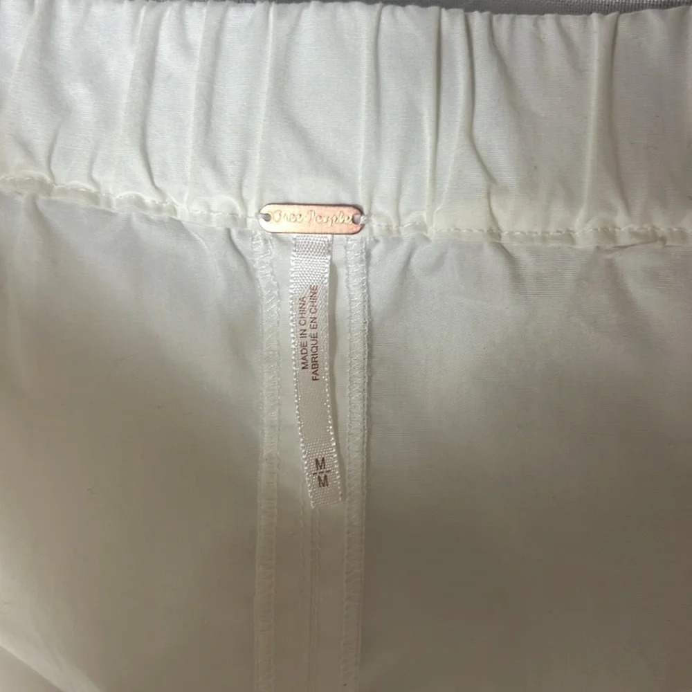 Free People Blouse White Size M Bohemian - Picture 5 of 6